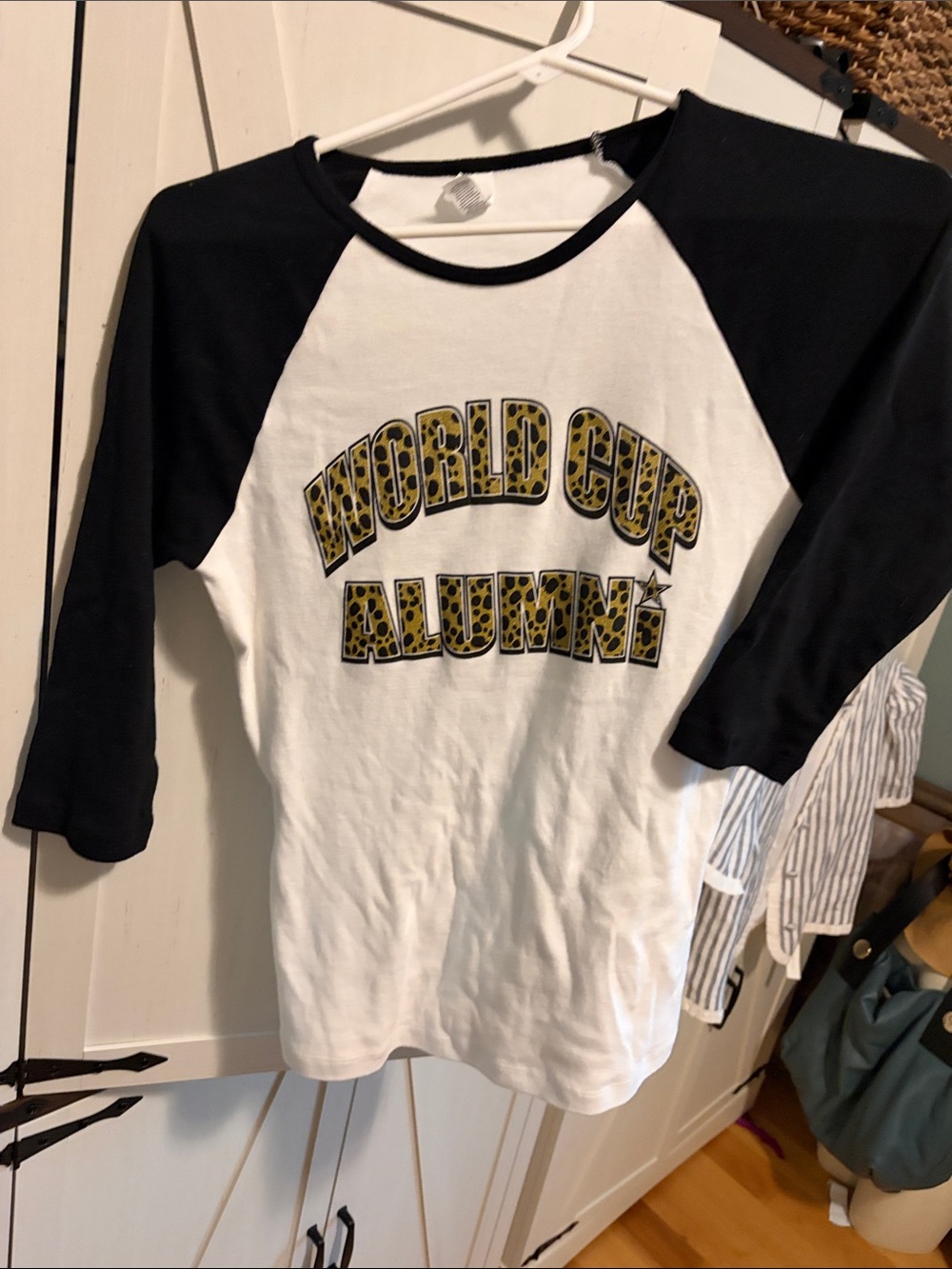 World Cup Black & White Raglan